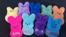 Plush Stuffed Bunny- Easter- Spring- Soft- Personalizable- Multiple Colors