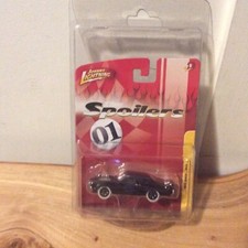 🔥 JOHNNY White LIGHTNING SPOILERS NEGRO 1970 BUICK GSX negro #25 neumáticos de persecución