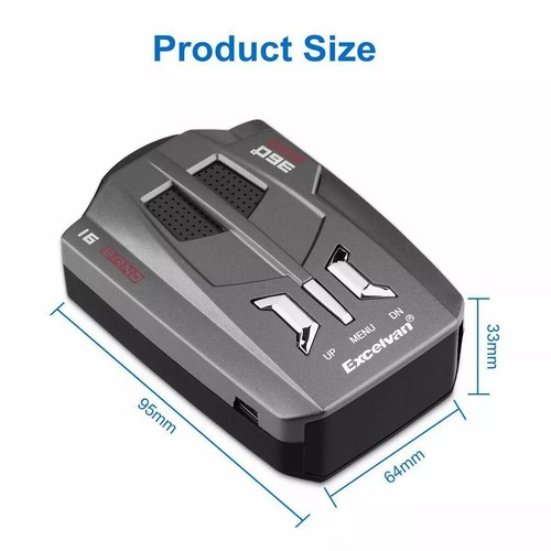 Car V9 16 Band 360° GPS Camera Laser Radar Detector Speed Voice Alert Warning - Picture 5 of 12