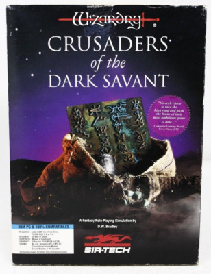 Wizardry Crusaders of the Dark Savant 3.5'' Floppy Disc PC 1992-Sir-Tech Game