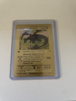Shining Charizard 107/105 Gold Card Pokemon Card 1st Edition