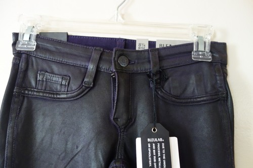 BLUELAB Reversible Jeans/Leggings Napa Suede/Black Mercury pants 23, 24 NWT - Picture 2 of 8