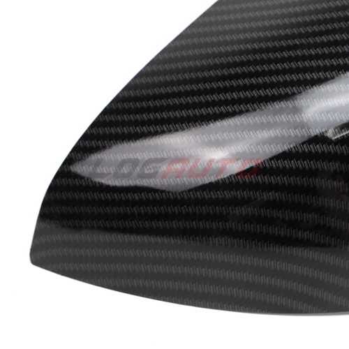 For Audi A4 B9 Sline 16+ Carbon Fiber Look Side Mirror Cover Caps W/ Turn Signal - Picture 9 of 13