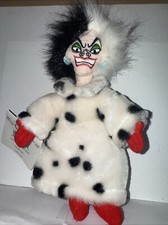 Disney Store Mini Bean Bag Plush Cruella DeVille 101 Dalmatians 8" NWT