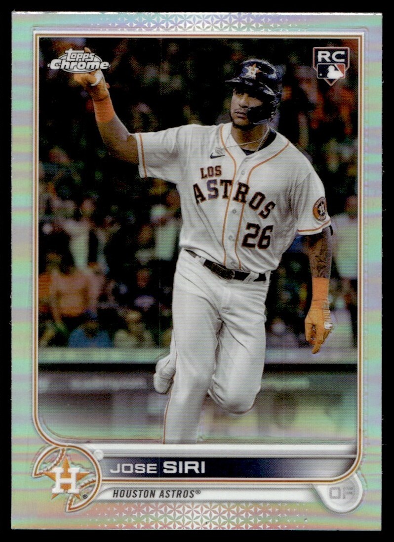 2022 Topps Chrome Refractor Jose Siri Rookie G32 Houston Astros #204