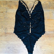 Savage X Fenty Black Lace Curvy Teddy Lingerie Size 3XL NEW
