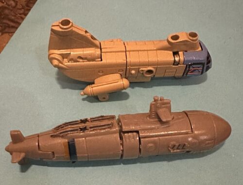 Gobots Vintage Dive-Dive & Twin Spin Tonka Bandai Submarine Robot Original