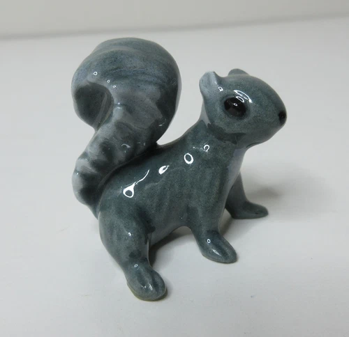 Vintage Hagen Renaker Miniature Gray Squirrel Figurine