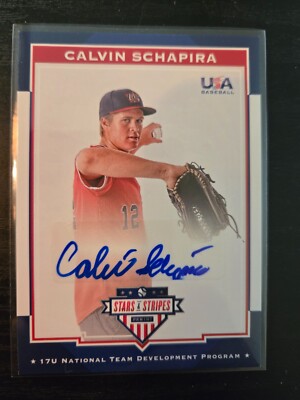 2017 Panini USA Baseball Stars & Stripes /399 Calvin Schapira #36 Auto