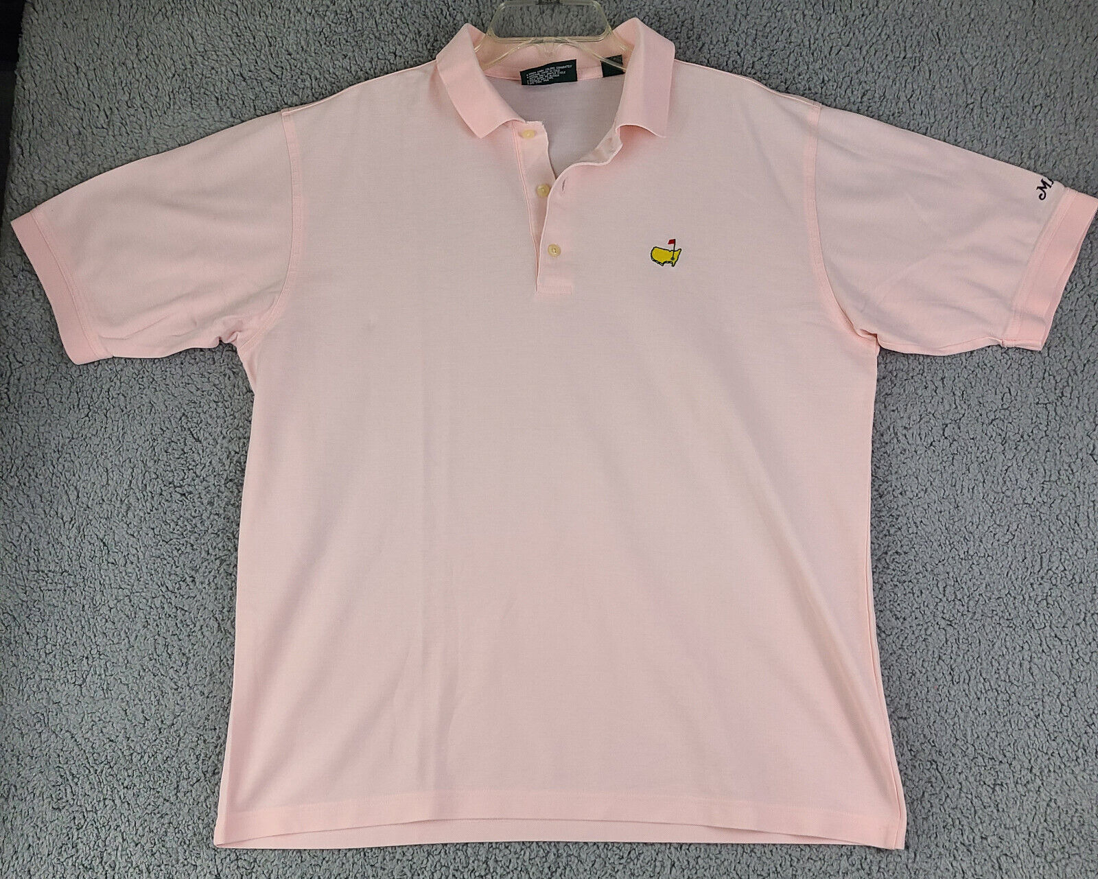 Masters Collection Polo Shirt Mens Large Pink 60'… - image 1