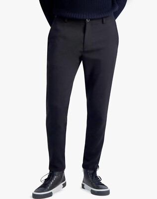   $169 KARL LAGERFELD Men's Dress Pants with Logo Waistband & Stretch Size 36 