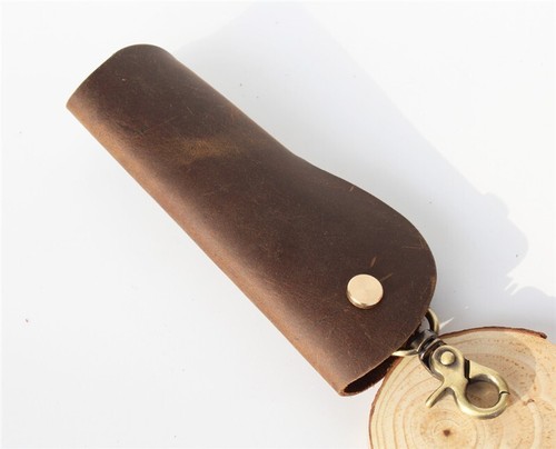 Hand-made Long Key Bag Key Case Simple Multifunctional Leather Key Organizer - Picture 5 of 11