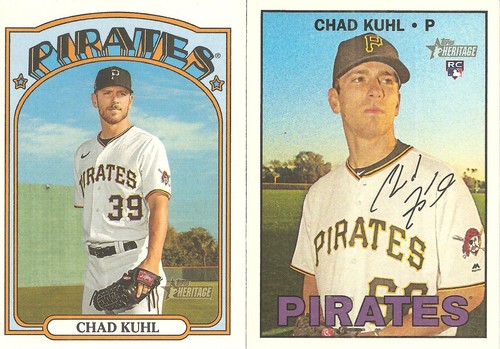 2 DIFFERENT BASEBALL CARD LOT OF CHAD KUHL 178