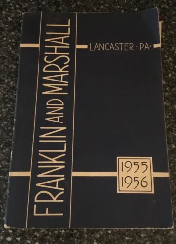 1955-1960 livre catalogue de cours Franklin & Marshall College Lancaster PA - Photo 1/4
