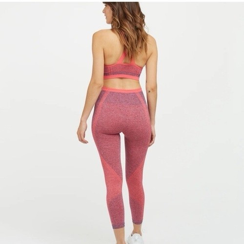 Leggings scolpiti senza cuciture Spanx Spacedye Coral Punch 50285R taglia SMALL nuovi con etichette - Foto 2 di 16