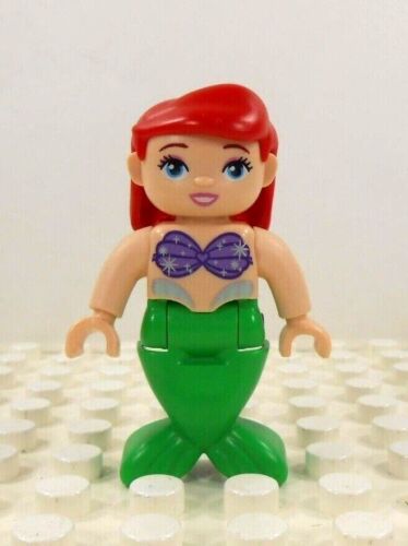 Lego Duplo Figure Ariel (Mermaid) red hair green tail - Picture 1 of 3