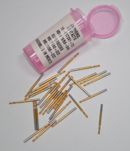 Lotto di 30 pin contatto connettore circolare ampenolo M39029/56-348 MilSpec 22-28AWG - Foto 1 di 1