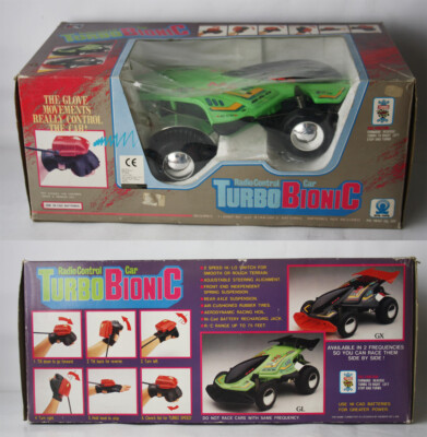 VERY RARE VINTAGE 90'S TURBO BIONIC GLOVE RADIO CONTROL CAR R/C