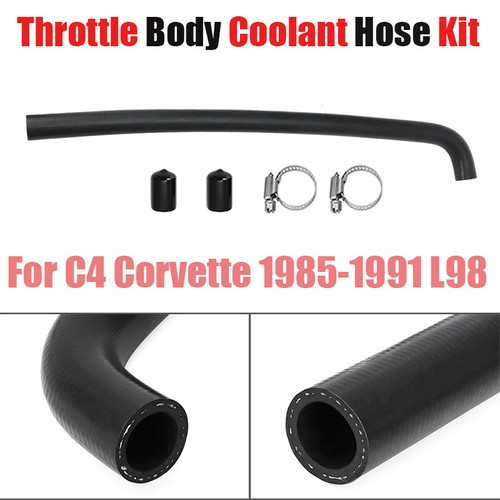 Throttle Body Coolant Hose with Hose Hoops For C4 Corvette 8591 L98