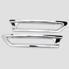 For Honda CR-V CRV 2010-2011 Chrome Rear Bumper Fog Light Lamp Cover Cap Trim