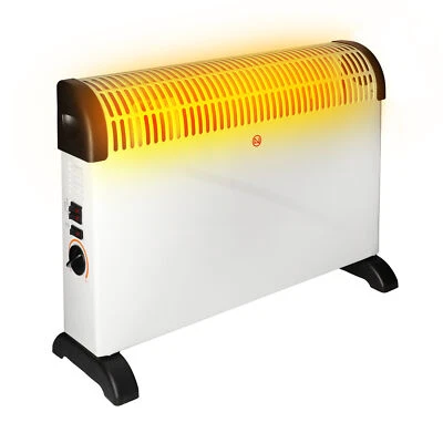 ELASTO GMBH & CO. KG 2000W Elektrische Heizung, Überhitzungsschutz, tragbar mit Thermostat, 20-30m2