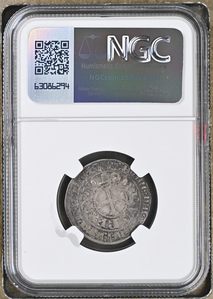 (1285-90) France Gros Tournois PHILIP IV Round ‘O’ XF 45 XF45 - Image 2 of 2