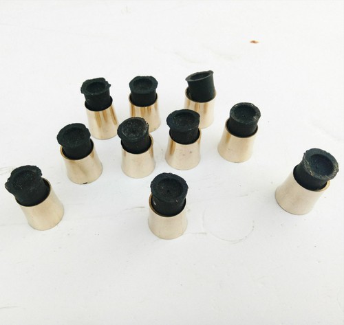 LOTE DE 10 PUNTAS DE REPUESTO DE LATÓN MACIZO PARA BASTÓN PARTE DE BASTÓN VINTAGE REGALO - Imagen 5 de 7