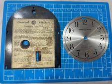 General Electric Westminster Chime Electric Clock Dial Face and metal back