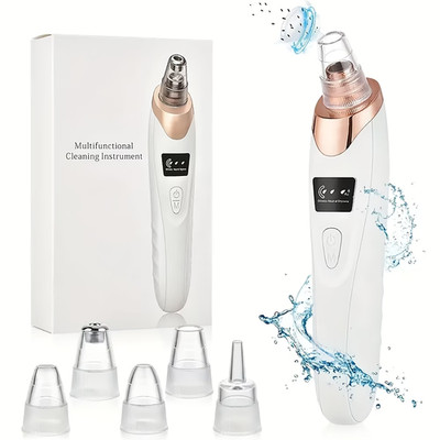 Facial Cleansing Device - 5-Prong USB Rechargeable Electric Tool Skincare Gadget