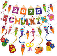 Seutgjie Girlande Schulkind 2026 Deko Einschulung MäDchen Junge