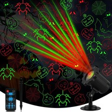 Halloween Projector Lights Outdoor, Waterproof Halloween Laser Projector Ligh...