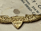 Vintage WWII Era Consolidated Aircraft Pilot Wing Harry S. Wosk — photo 4