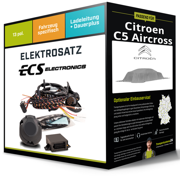 Elektrosatz 13-Pol Spezifisch für Citroen C5 Aircross 07.2025-Jetzt NEU-image