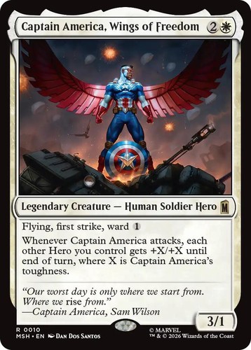 MTG キャプテン・アメリカ Foil MSH 英語版 MTG Captain America, Wings of Freedom MSH English | eBay