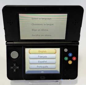 NINTENDO "NEW" 3DS SUPER MARIO BLACK FRIDAY HANDHELD CONSOLE *TESTED* READ