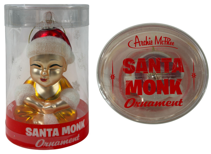 OBO🎅⛪ New in Blister Pack SANTA MONK CHRISTMAS ORNAMENT ⛪🎅XMAS NATIVITY Asian