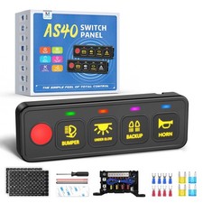 4/6 Gang Switch Panel, High Power Circuit Control Relay System Box Truck Offroad