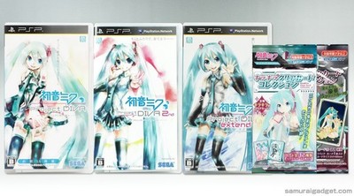 Hatsune Miku Project Diva 1 + 2nd + Extend PSP (+ 2 Karten) PlayStation Portable