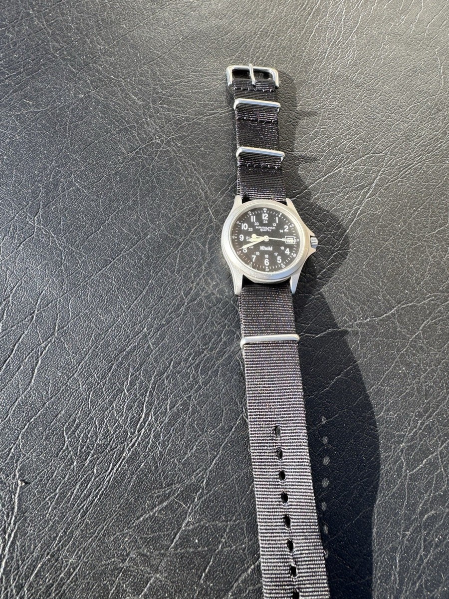 1990s Vintage Hamilton Khaki Quartz Date Watch 9821C | eBay