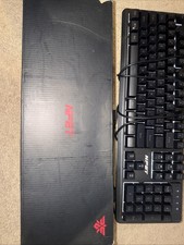 NPET K10V3 Wired Gaming Keyboard and Wrist Support for Desktop Computer PC black