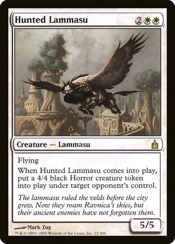 Hunted Lammasu #22 Ravnica: City of Guilds MTG Rare