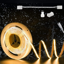 PAUTIX COB LED Strip Light IP65 Waterproof Warm White 2700K,Ul-Listed 20Ft/6.1M
