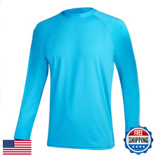 Men's Long Sleeve Rashguard Swim Shirt - UPF 50 UV Sun Protection Outdoor