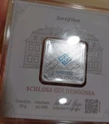 Premium German Silver: Geiger "Schloss Guldengossa" 20 Gram Bar With Assay