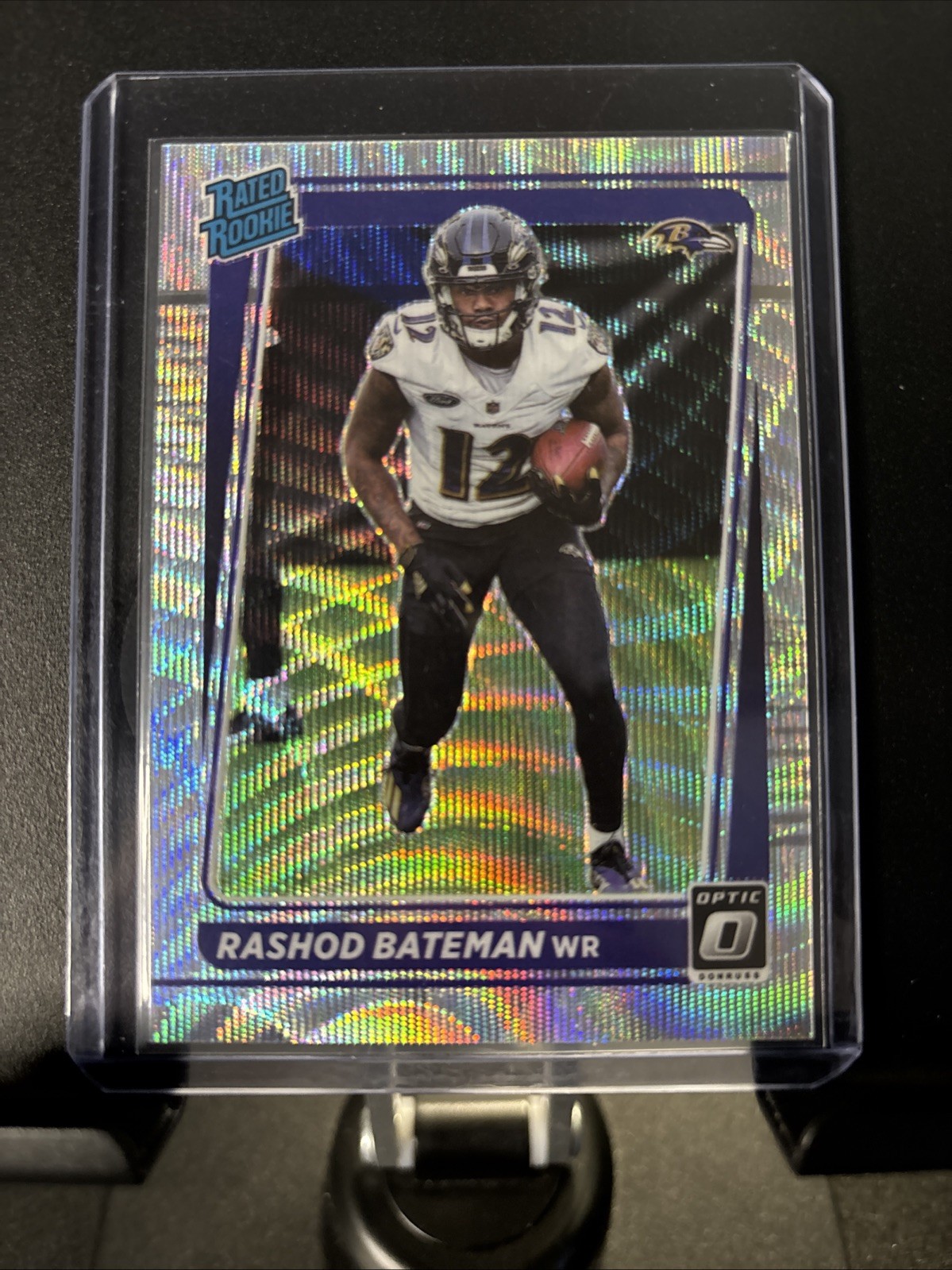 2021 Panini Optic - Rated Rookie Rashod Bateman #210 Wave Prizm /299 (RC)