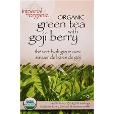 Uncle Lee'S Tea Imperial Organic Green Tea With Goji Berry 18 Bags