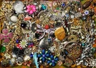 Costume Jewelry Vintage Broken Making Earrings Harvest Craft Rhinestone 3 Lbs
