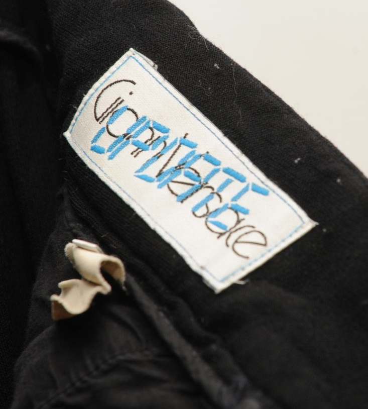 VINTAGE WOMEN'S GIANNI VERSACE UPDATE WOOL BLACK RIDING TROUSERS W 30'' L31'' 12 thumbnail 11