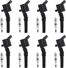 BDELI Ignition Coil Pack DG508  Spark Plugs SP493 SP479 Compatible with 4.6