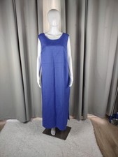 Sag Harbor Violet Blue Sleeveless Maxi Sheath Dress 100% Polyester 20W